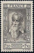 France num Yvert 588 ** MNH Clouet Peintre Année 1943