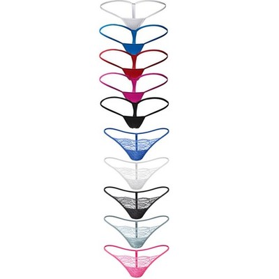 5er Pack Damen Mini Micro String Tangas Slips Sexy Spitze Unterwäsche Panty