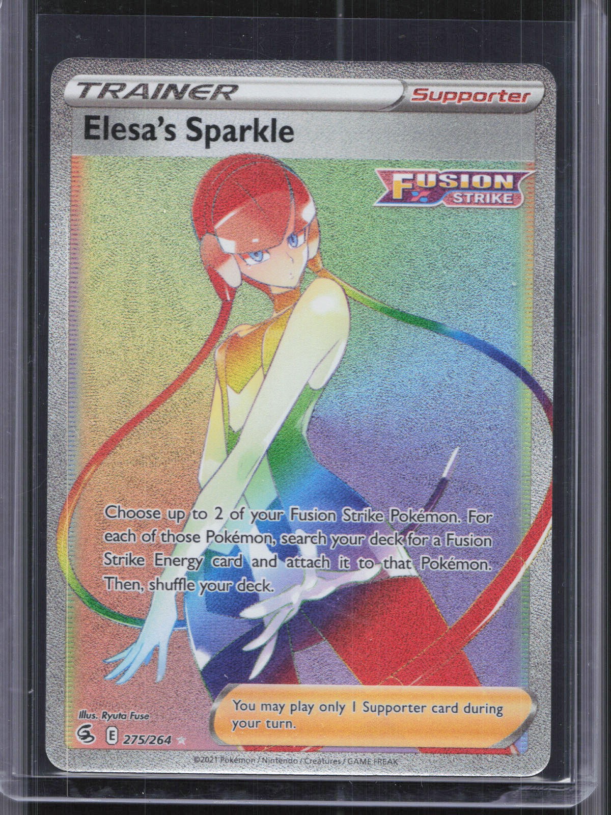 Elesa's Sparkle (Secret) Secret Rare SWSH08: Fusion Strike 275/264 NM