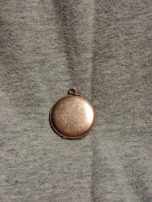 Antique Victorian Daggett Clap D&C Gold Filled Photo Mourning Locket 1890s 1910s