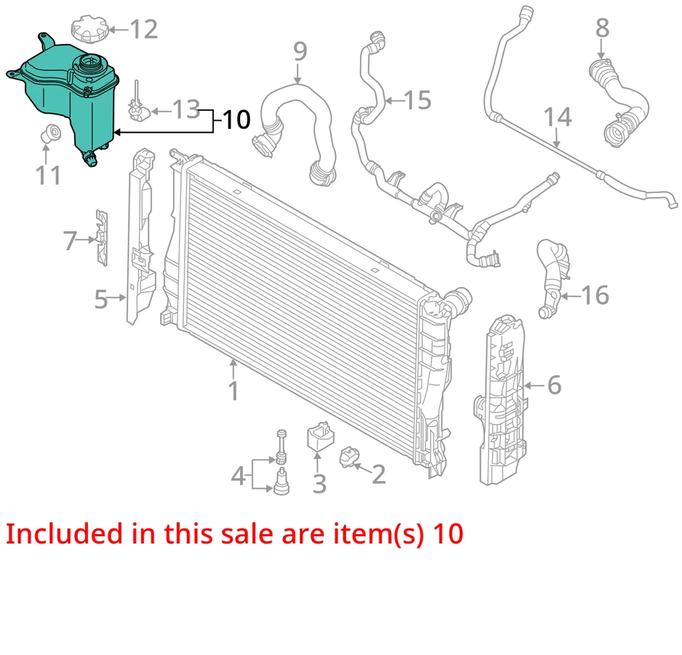 2011 BMW 335i Coolant Overflow Bottle OEM 133K Miles - LKQ338317319 - Image 4 of 4