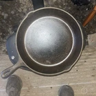 VINTAGE LODGE 2 Notch 12" CAST IRON SKILLET (D2-10SK)