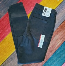 Time and Tru Women's High Rise Jeggings Charcoal Grey Heather Size M 8-10 