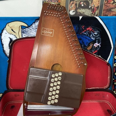 Oscar Schmidt Autoharp 21 Chord OS21C Clean W Case