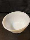 A Vintage Federal Glass Heat Proof USA  5" Diameter White Milk Glass Bowl