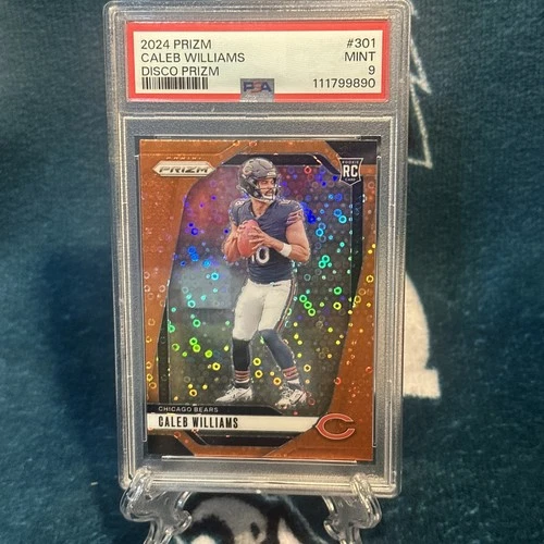 2024 Panini Prizm Rookies Caleb Williams #301 Disco Prizm (RC) PSA 9 MINT