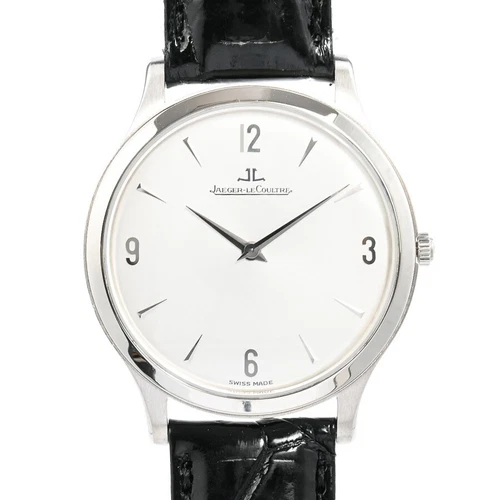 Reloj para hombre Jaeger LeCoultre Master ultra delgado plateado 145.6.79 usado grado A