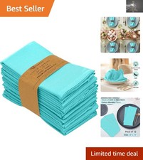 Chic 12-Piece 18x18 Cotton Blend Napkins - Perfect for Casual or Formal Dining