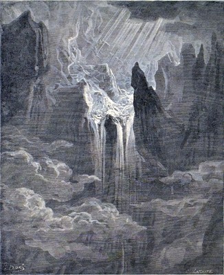 WASSERSAMMLUNG 1885 Gustave Doré * John Milton * Laplante ANTIKER STICH