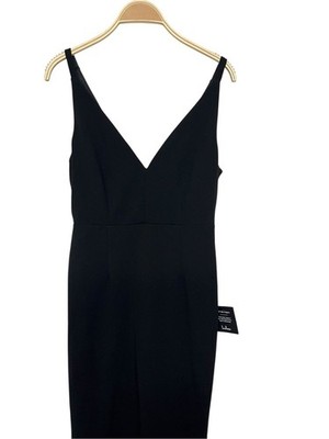 New Lulus Melora Black Sleeveless V-Neck Maxi Dress