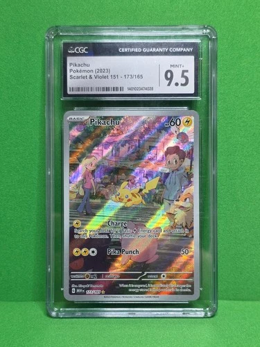 POKEMON 2023 SV 151 PIKACHU ILLUSTRATION RARE 173/165 CGC 9.5