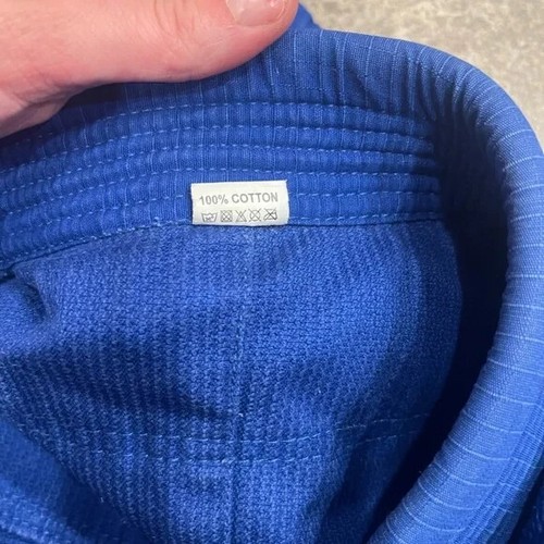 Men's Woman's Jiu Jitsu Gi size A0 Blue Martial Arts Gi MMA Gi - 第 9/10 張圖片