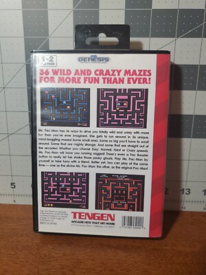 Ms. Pac-Man (Sega Genesis, 1991) Authentic & Case - Tested