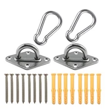 2 Sets Heavy Duty Hanger Hook Hammock Wall Mount Suspension Ceiling Hooks