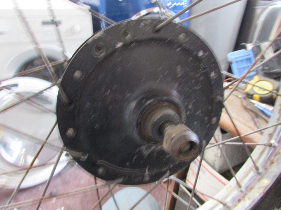 Yamaha DT 100 1978 conjunto completo de llantas delanteras rectas Foto 3 de 4