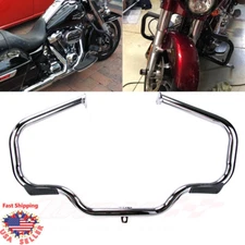 Mustache Engine Guard Crash Bar Rail For Harley Touring Electra Glide 2009-2018