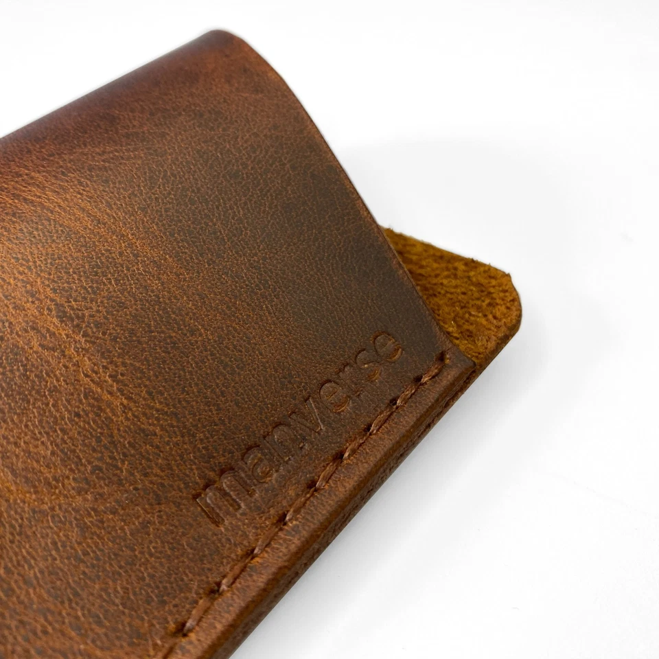 Crazy Horse Leather sunglasses Case, Custom Soft glasses Case, - Image 4 of 4