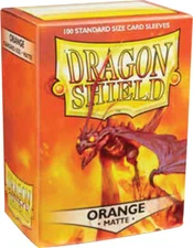 Dragon Shields: (100 Sleeves) Matte Orange by Arcane Tinman ATM11013