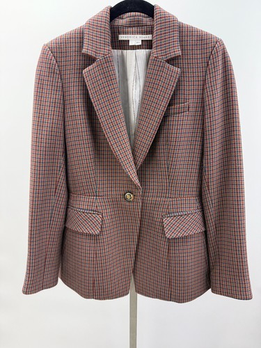 Veronica Beard Multicolor Plaid Check Danielle Blazer Jacket Size 2 NO DICKEY - Picture 9 of 9