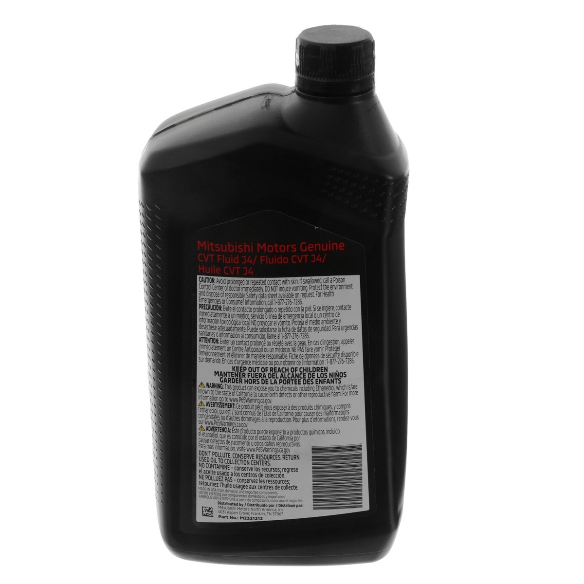 NEW OEM Mitsubishi CVT Fluid J4 1 Quart Automatic Transmission