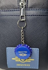 Fallout Vault-Tec Bottle Cap Backpack Charm/keychain *Unofficial, Handmade*