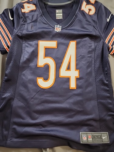 Nike On Field Brian Urlacher #54 Chicago Bears NFL Jersey Blue Youth Medium - Picture 2 of 11
