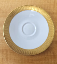 Rosenthal 3380 Rare- Germany- Espresso SAUCER Gold Trim 4 3/4" inch