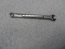 Craftsman SAE Satin Combination Wrench, 6pt, USA NOS, 1/4" - Part # 44381