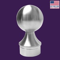2 Ball End Cap Handicap Bar Foot Rail Stainless Steel| Renovator's Supply on sale 2 Ball End Cap Handicap Bar Foot Rail Stainless Steel| Renovator's Supply on sale