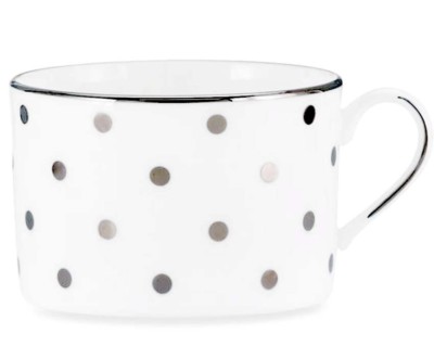 kate spade new york Larabee Road Tea Cup only Platinum Dots by