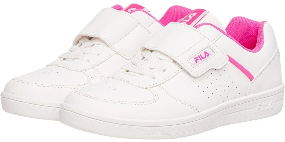 Fila Kids Unisex Tennis Sneaker C. Court Kids White Sugar Plum