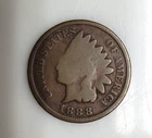1888 Indian Head 1C Penny Ungraded Uncertified