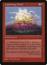 Lightning Cloud [Visions] Magic MTG