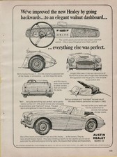 Publicité vintage print Austin Healy Mark III cabriolet grand prix propriétaires fidèles 1964