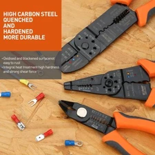 IWISS 5-in-1 Electricians Pliers Wire Stripper Cable Cutters Crimping Hand Tool