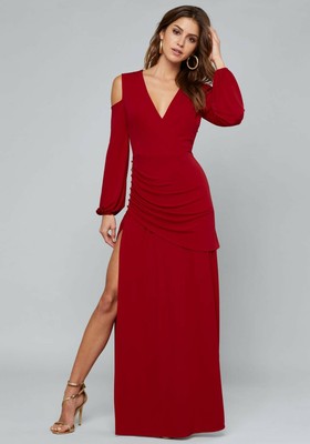 alexandria formal high slit dress