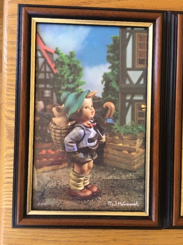 Framed M. J. Hummel Goebel Pictura Ricolor, Set of 3 - Picture 2 of 6