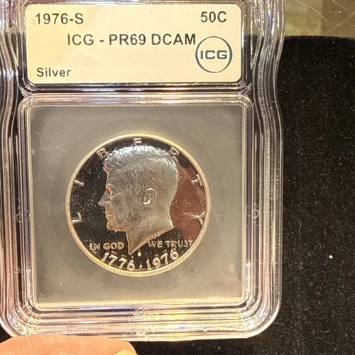 1976-S Kennedy Half Dollar ICG PR69 DCAM SILVER  50C Bicentennial