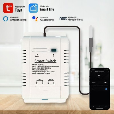WiFi Wlan Kabellos Temperatur Modul Sensor Tuya Smart Life APP Steuerung f AlewK