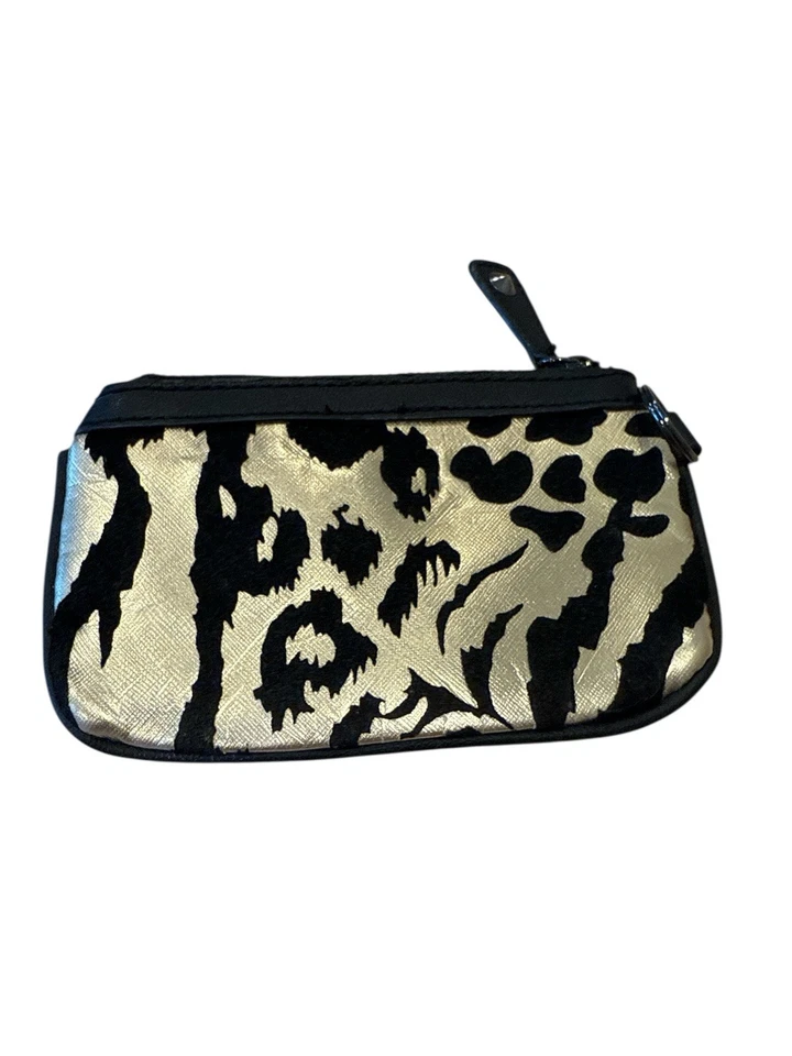 Monedero Betsy Johnson dorado y negro Foto 2 de 4