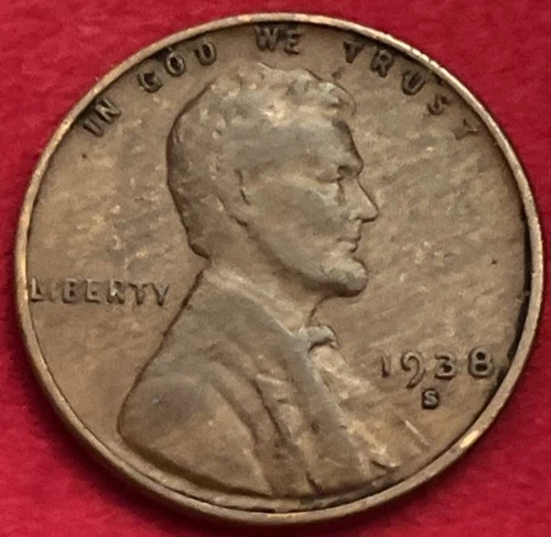 1938-S San Francisco Mint Lincoln Wheat Cent JC1132