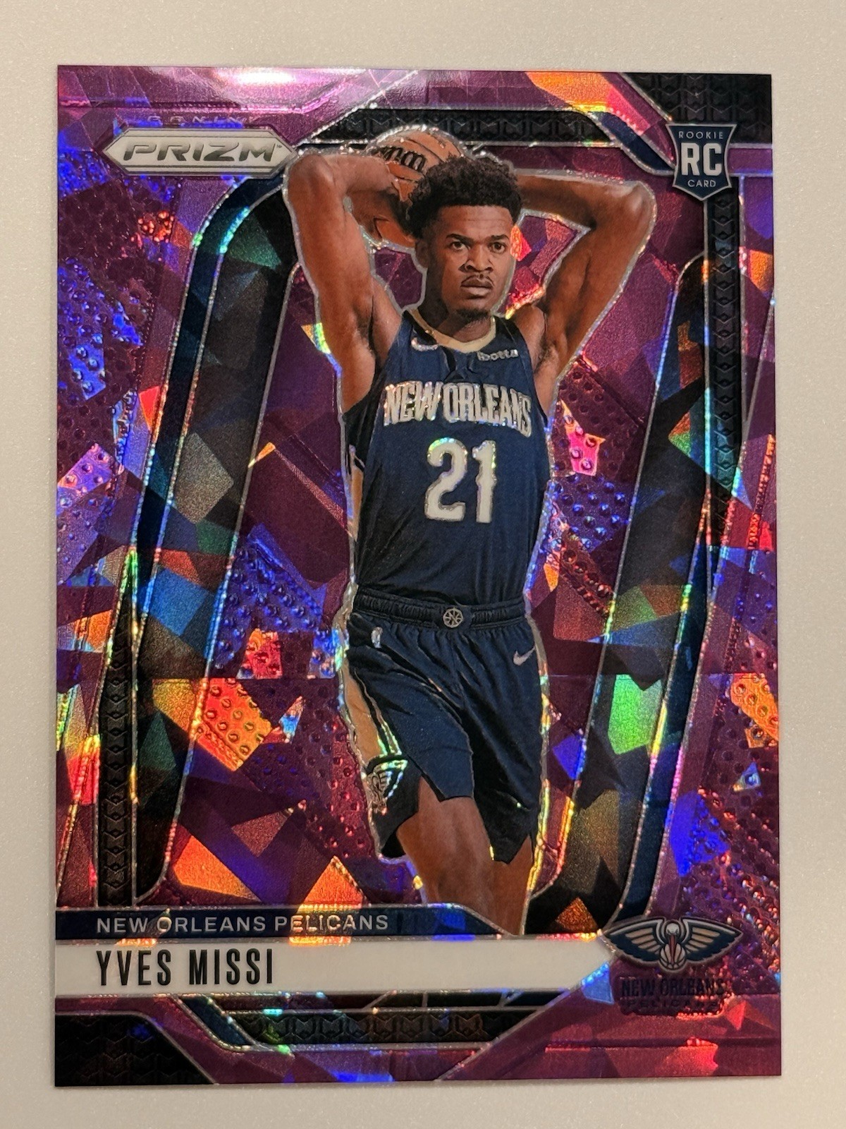 2024-25 Panini Prizm - Yves Missi #233 Purple Ice Prizm /149 (RC)