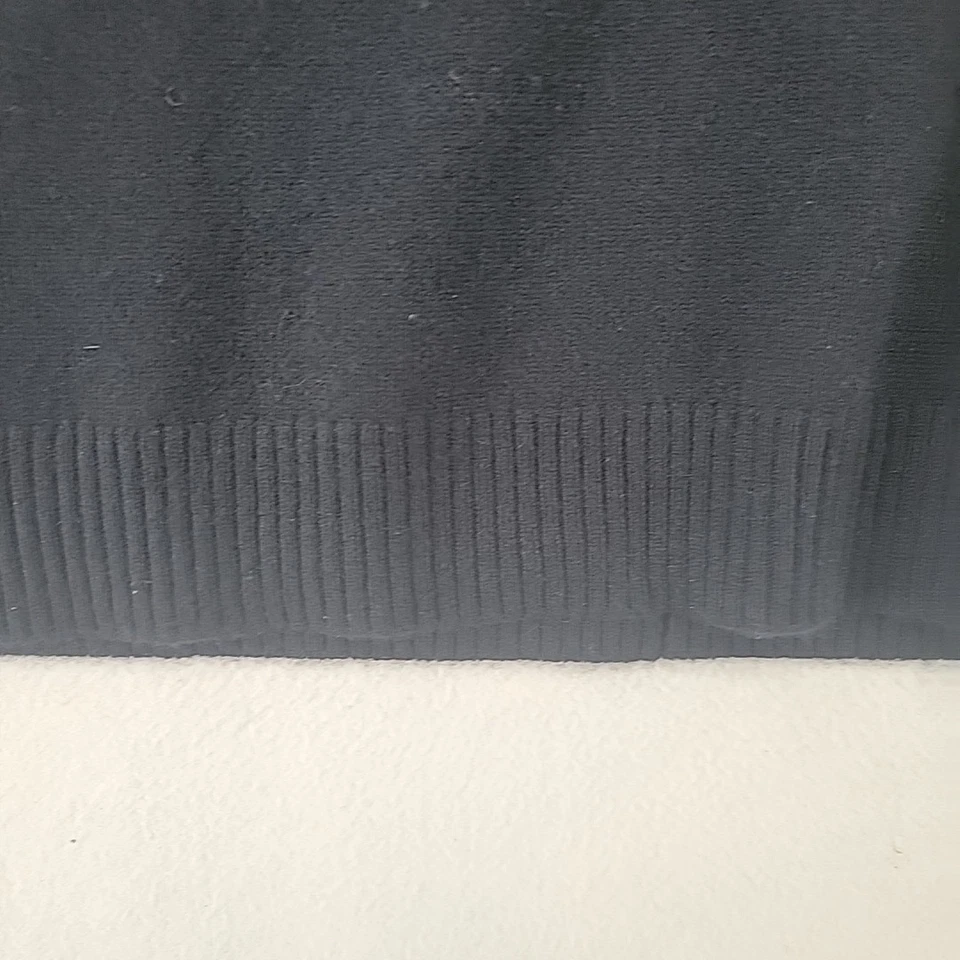 Suéter Aqua 100 % cachemir para mujer grande negro manga larga Foto 2 de 4