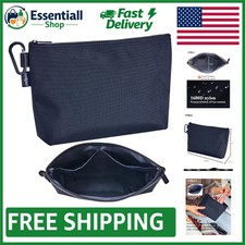 11" Heavy Duty Tool Bag Organizer in Waterproof Nylon with Easy-Carry Carabiner