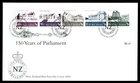 Mayfairstamps New Zealand FDC 2004 strip 150 years of Parliament First Day Cover