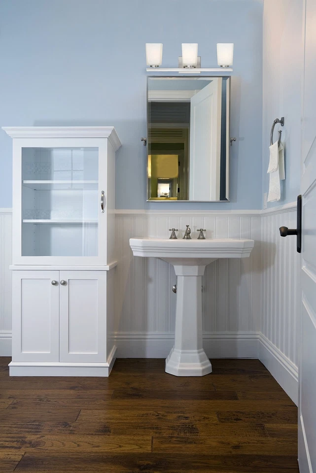 Tocador Canarm IVL472A03BN Ltd Hartley 3 luces, níquel cepillado con ópalo plano... Foto 2 de 4