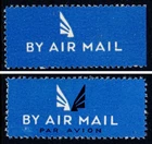 1935 circa KGV "Lee-Elliot" Air Mail Label MISSING BLACK