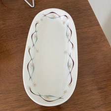 Shenango China Atomic Small Oval Restaurantware Butter Dish EUC MCM Mid Century 