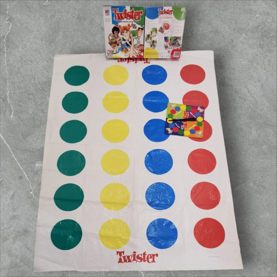 MB Games Twister Board Game Complete – Mat & Spinner – Good Used Set - Image 4 of 4