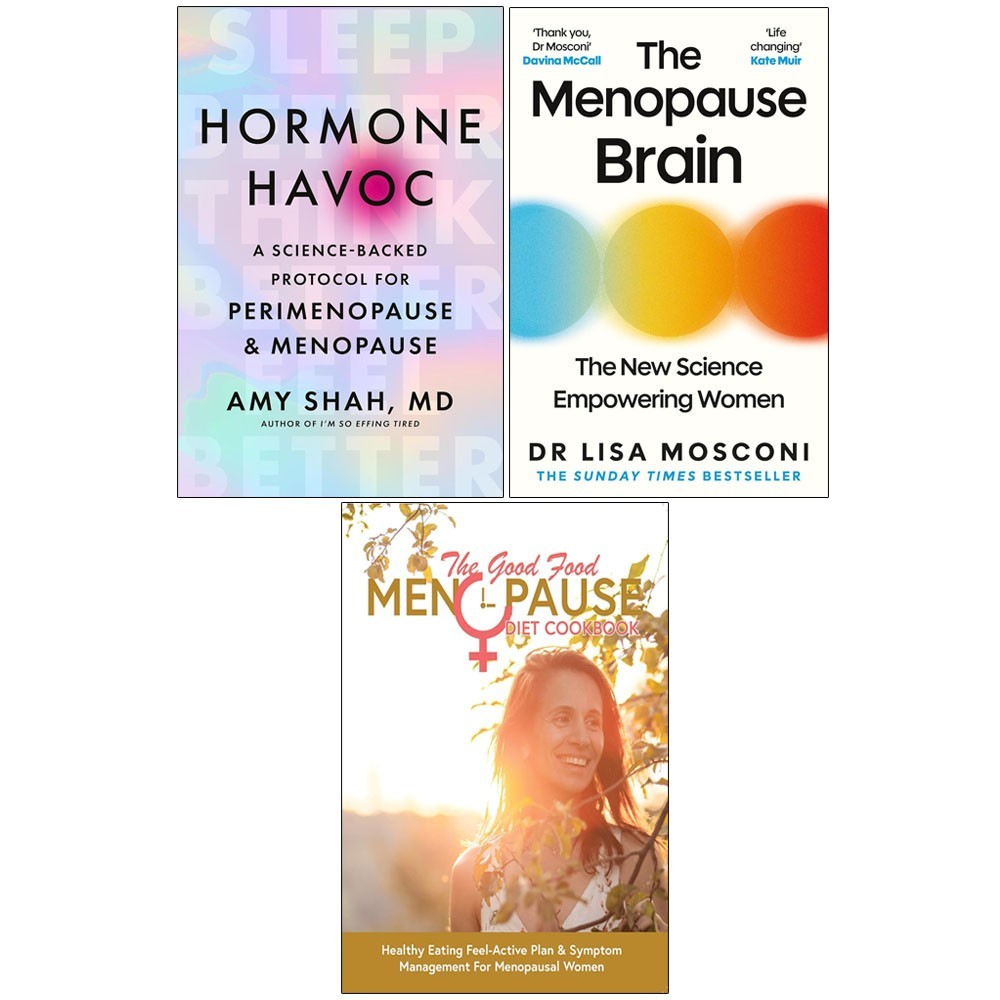 Hormone Havoc, Menopause Brain ,Good Food Menopause Diet Cookbook 3 Books Set